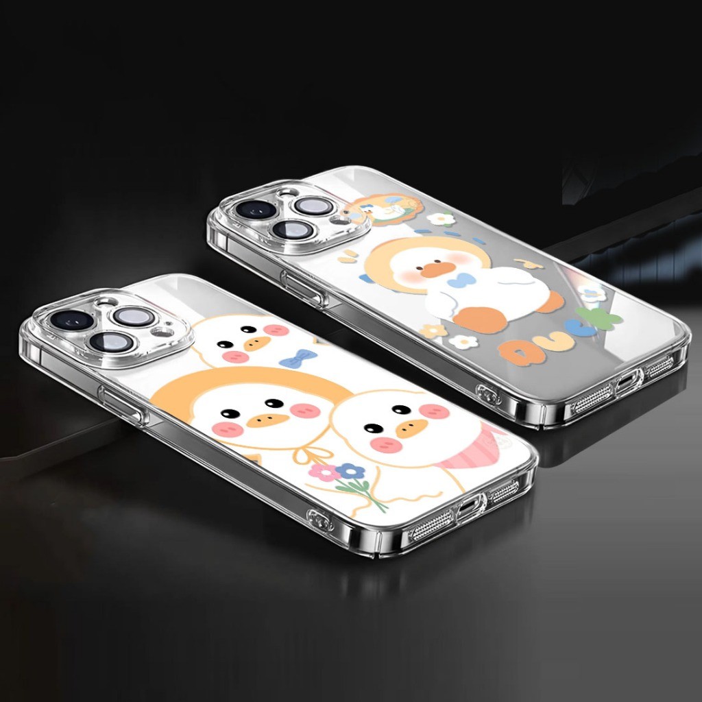 HP Sizora Softcase สําหรับ Oppo Reno 2f 3 4 4f 5 5f 6 7 8 8z 8t 10 11 11f 12 12f 13 13f 14 เป็ดน่ารั