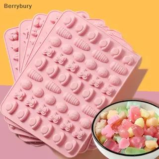 Berrybury ผสมผลไม้สัตว์ซิลิโคนช็อกโกแลตแม่พิมพ์ปลา Fudge Candy Jelly Mould เรขาคณิตหัวใจเค้กตกแต่งเบเกอรี่ถาดน้ําแข็งของขวัญใหม่