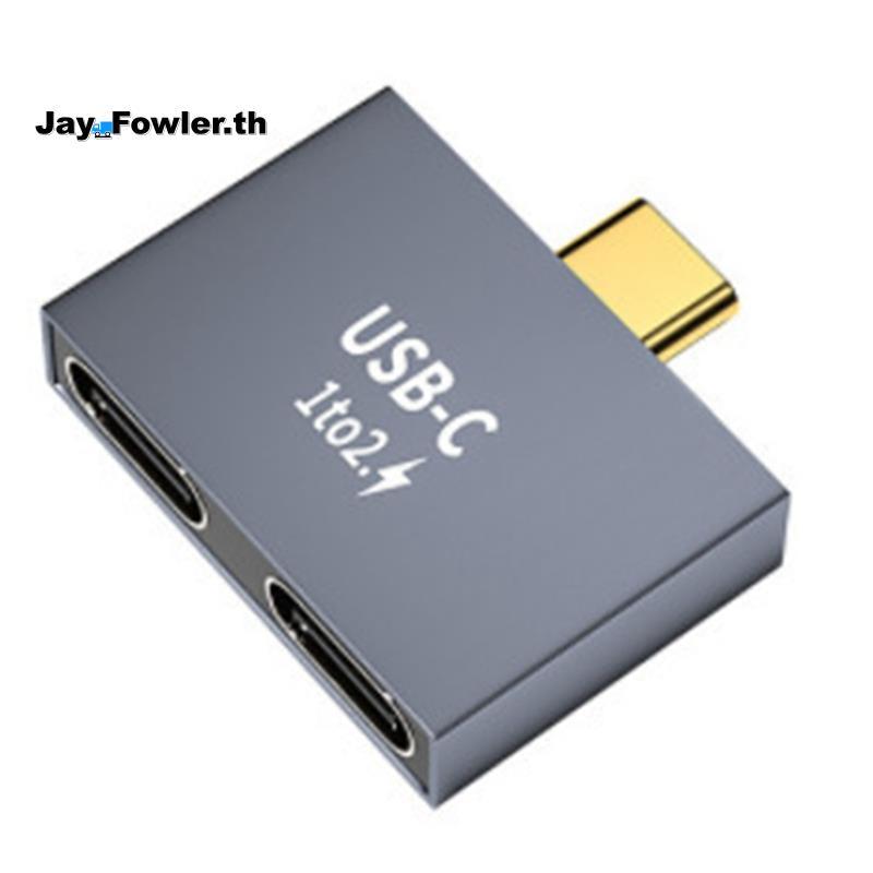 [Jay_Fower]C to Double TYPE-C Female Splitter C Male to Double TYPE-C Female Adapter Splitter