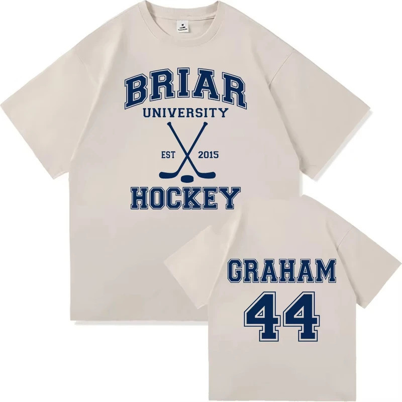 เสื้อยืดดีไซน์ Graham 44 22 ลาย Off Campus TV Series เสื้อยืดผ้าฝ้ายใส่สบายสำหรับผู้หญิง ทรงหลวม แฟชั่น คอกลม เสื้อยืดแบ
