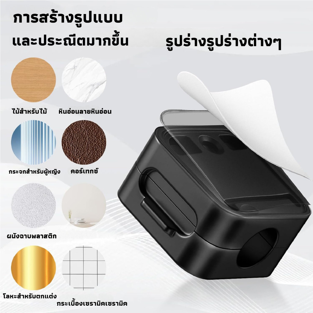 พร้อมส่งที่เก็บสายชาร์จ ประเภทแม่เหล็ก USB รูปที่ 7