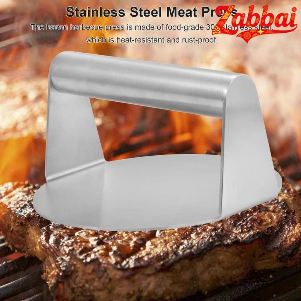Zabbai  Burger Press, 5.5 Inches, Round Burger Smasher, for Steaks, Panini