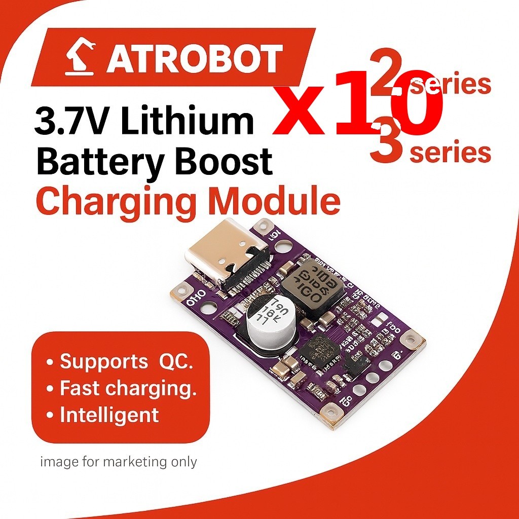 10 Sets – 3.7V Li-ion Battery Boost Charger Module, 2/3 Seri