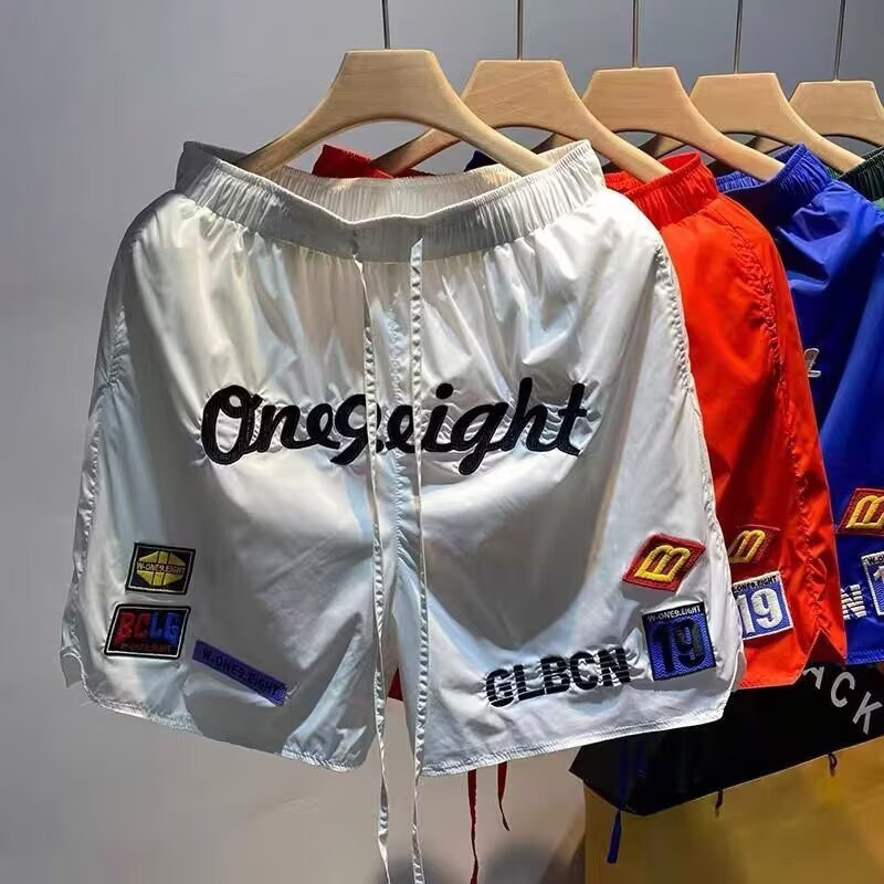 EATSHENSHINE กางเกงกีฬาขาสั้นทรงหลวมสําหรับผู้ชายฤดูร้อนใหม่