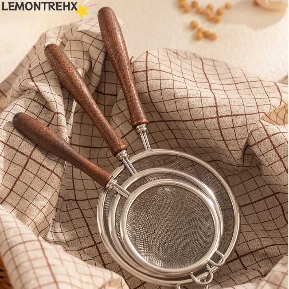 LEMONTREAL Matcha Sifter, ทําความสะอาดง่ายสแตนเลส Fine ตาข่ายกรอง, แบบพกพา Very Fine ตาข่าย Rust-Proof กรองชาขนาดเล็กสําหรับห้องครัว