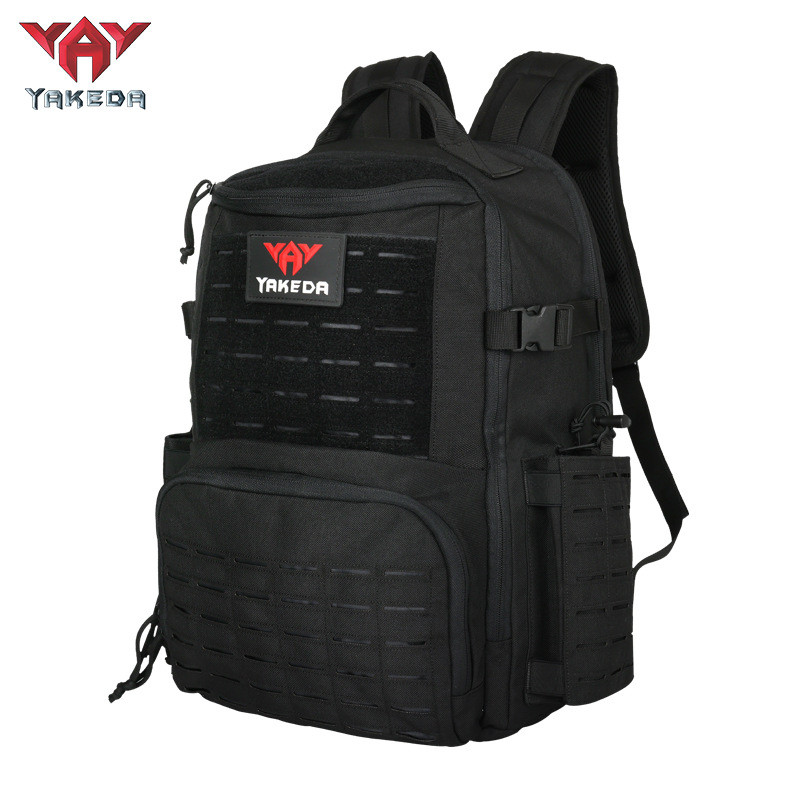 Yakoda MOLLE Outdoor Tactical Breathable Combat CS กระเป๋าเป้สะพายหลังเดินป่ากลางแจ้ง BK-2357-BC