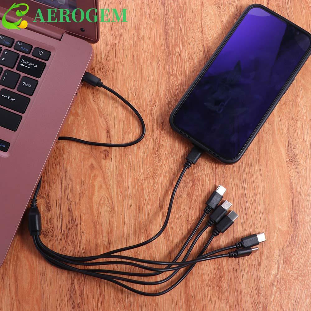 AEROGEM Multi USB C ถึง USB C สาย, 6 in 1 Type-C USB Y Splitter สาย USB C Splitter, แบบพกพา 50cm8150