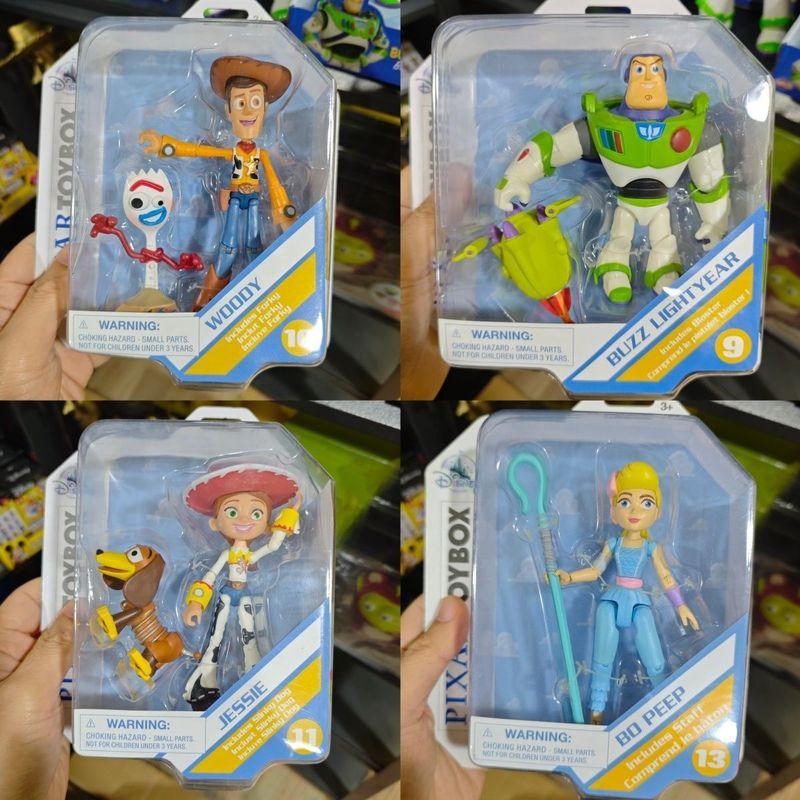 Toy Story Joint Action Figure ชุด Woody/Buzz Lightyear/Triss/Fork ส้อม/Spring Dog Movable Collection ของขวัญวันเกิด