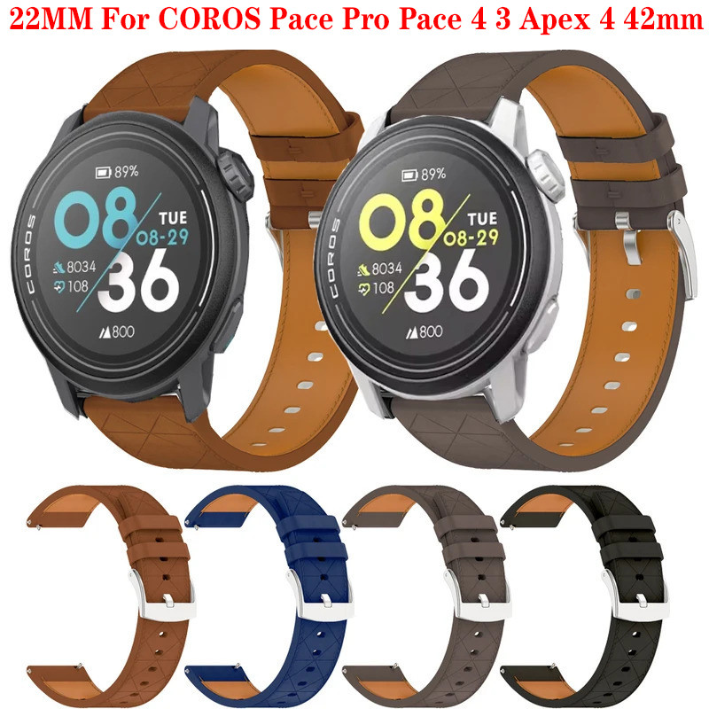 เปลี่ยน 22 มม.สายคล้องคอกีฬาสําหรับ COROS Apex 4 42 มม.Pace 4 Pro 3 Pace4 APEX4 สายรัดข้อมือสร้อยข้อ