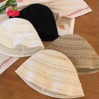 หมวกถักสไตล์เกาหลีสำหรับผู้หญิง