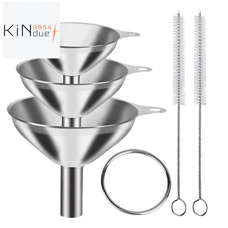 3 ชิ้นช่องทางสําหรับขวดบรรจุครัวน้ํามัน Hopper ช่องทางสําหรับ Transferring Essential Oils Liquid