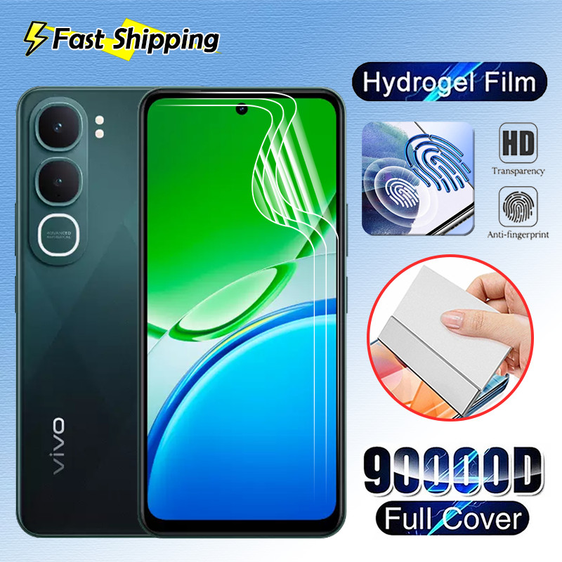 1-3 ชิ้นสําหรับ Vivo Y31 Y21D VivoY31 VivoY21D 5G 4G HD โทรศัพท์ป้องกันหน้าจอ Hydrogel ด้านหน้าลายนิ