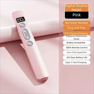 การประชุม ตัวชี้เลเซอร์คลิกเกอร์ 2.4GHz รีโมทอินฟราเรด ผู้นำเสนอ PPT อัจฉริยะ ปากกาคลิกเกอร์ไร้สาย สำหรับ PowerPoint