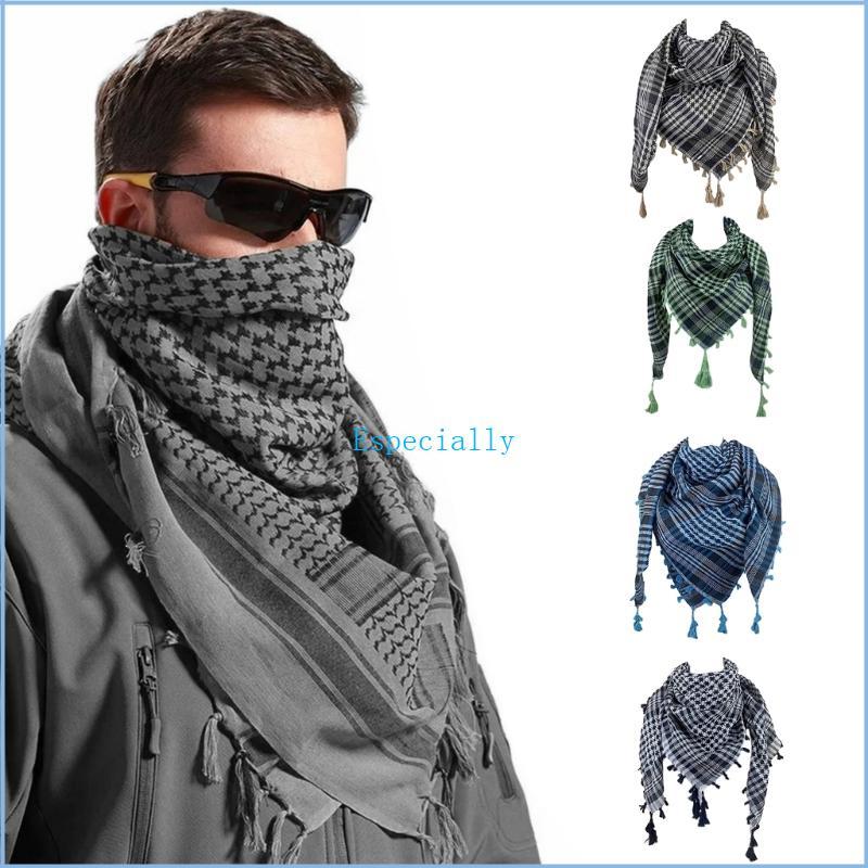 ESP ผ้าพันคออาหรับห่อ Unisex แฟชั่น Badana Wrap ผ้าพันคอ Shemagh ผู้ชายผ้าพันคอ Head Wrap