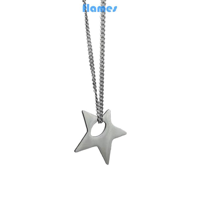 FL Vintage Y2k เครื่องประดับ Sweet Cool Girls สร้อยคอจี้ดาวไม่สม่ําเสมอ