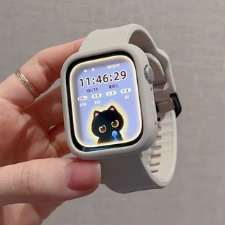 2in1 สายนาฬิกา + กรณี Combo For Huawei Watch Fit3 4/Pro,ซิลิโคนเหลว Soft Strap พร้อมเปลือกนุ่มสํ
