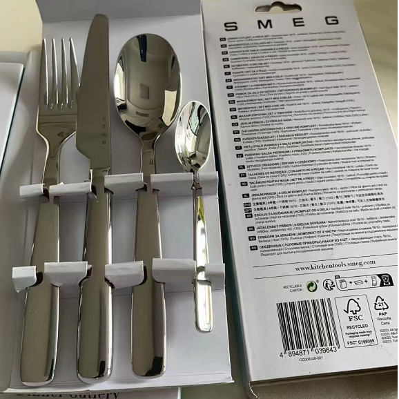 SMEG stainless steel high-end Western food knife steak knife household dining knife steak fork spoon