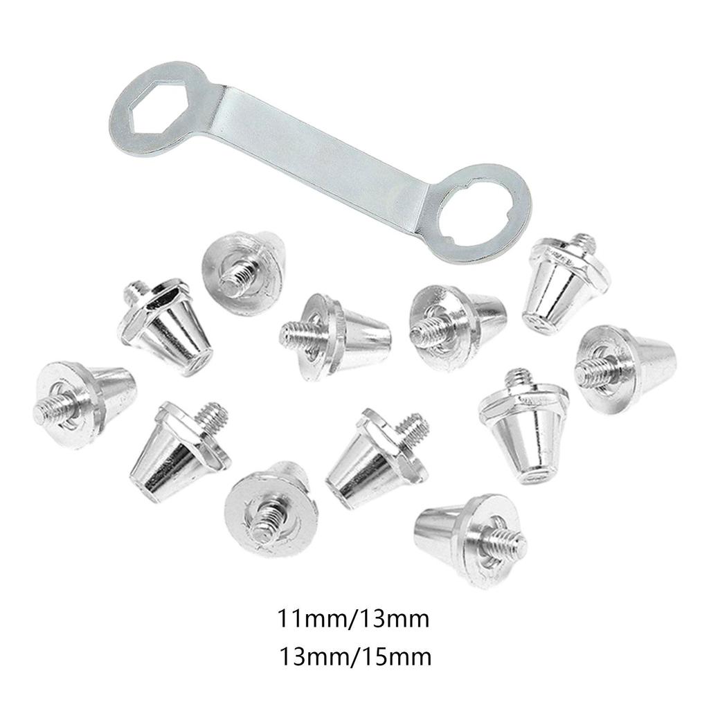 [Whgirld8] 12x Football Boot Spikes, Soccer Cleats, Portable M5 Firm Ground Screw, Non-Slip Rugby Sp