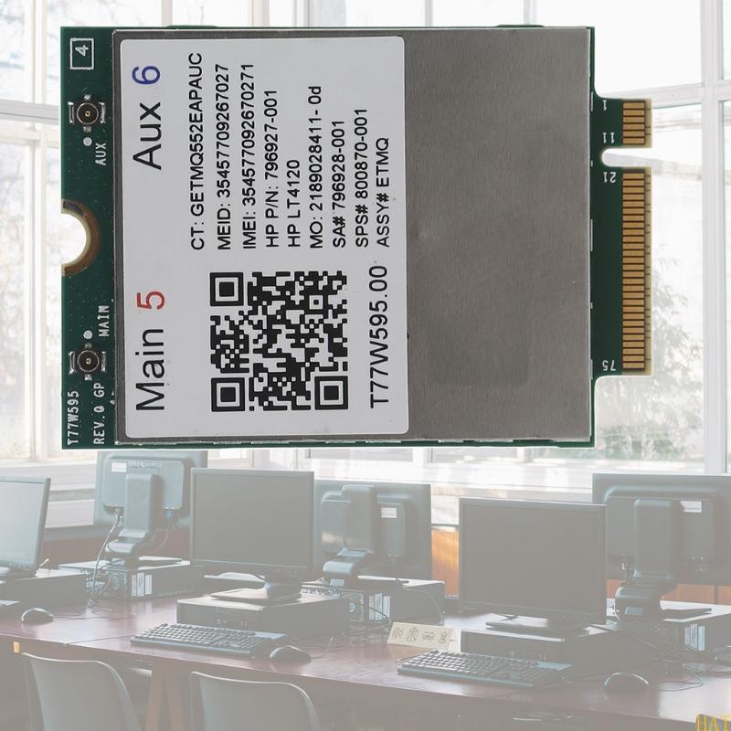 หมวก Mini สําหรับ M 2 Lte 4G WAN การ์ด T77W595 สําหรับ hp-EliteBook 745 G3 820 840 850