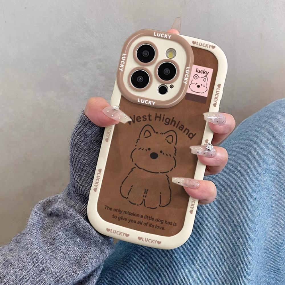 Playful West Highland สุนัขพิมพ์ TPU นุ่มสําหรับ OPPO A78 A58 A77 A57 A96 A94 A55 A3S Reno6 LITE Ren