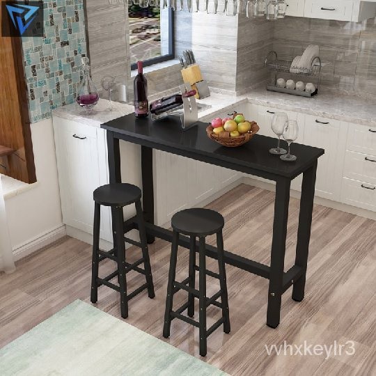 Bar table home simple small bar rectangular table milk tea high table long table narrow table 桌椅
