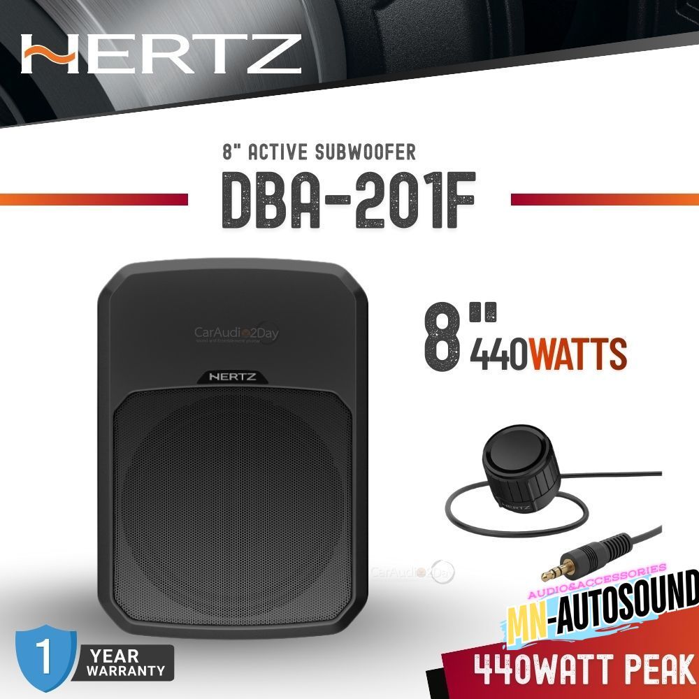 HERTZ DBA-201F ลำโพงติดรถยนต์ SUBBOX วางใต้เบาะ 8นิ้ว 440watts 32Hz-400Hz MN AUTO SHOP