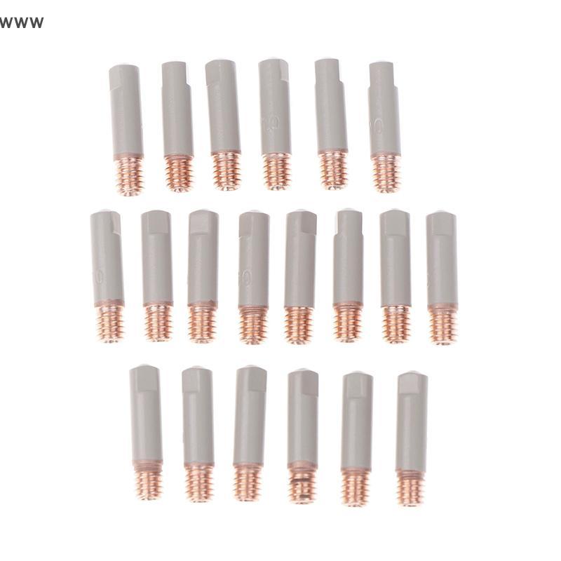 OOO หัวเชื่อม15AK 2ชิ้น/เซ็ตหัวเคลือบใหม่ป้องกัน25มม. หัวฉีดแก๊ส M6 0.8-1มม. ชิ้นส่วนเครื่องมือเชื่อ