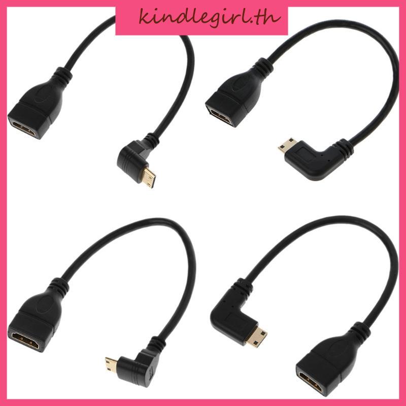 KING 90 องศามุม Mini USB ชายกับหญิง