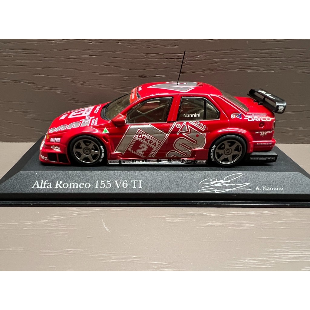 ((จัดส่งด่วนแอร์ขนส่ง) Mini Cut minichamps 1: 43 Alfa Romeo 155 V6 TI Alpha Romeo · Romeo 155 V6 TI 