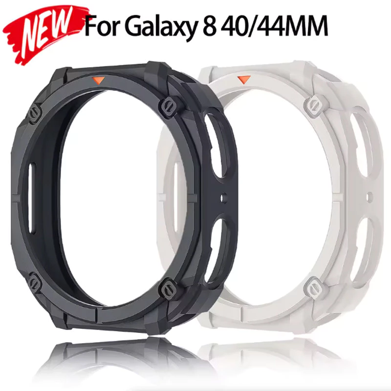 TPU Bezel สําหรับ Samsung Galaxy นาฬิกา 8 40 44 มม.Anti-drop Hollow ฝาครอบกันชนสําหรับ Galaxy 8 44 40 มม.Smartwatch เปลือกป้องกัน 