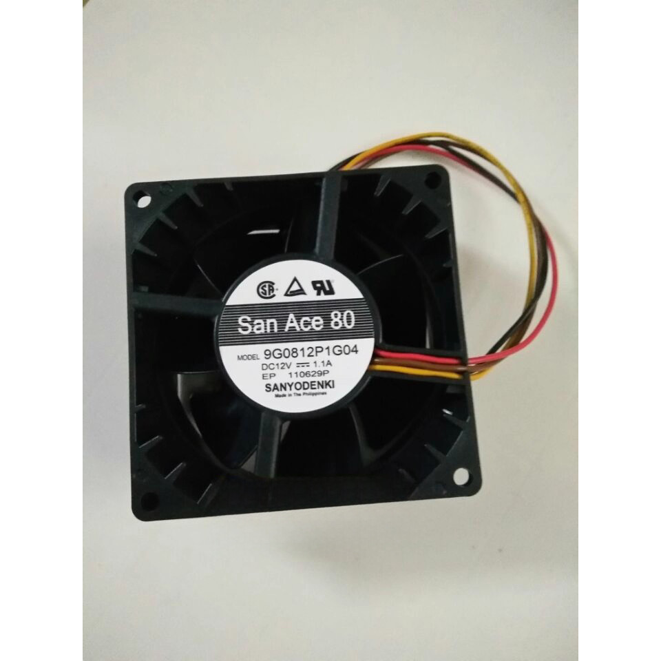 9G0812P1G04 พัดลม DC พัดลม 80X38MM 12VDC TACH,PWM