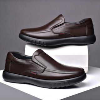 รองเท้าหนังผู้ชาย สวมลำลอง-ทำงานได้ ส้นเตี้ย ใส่สบาย แฟชั่นท…