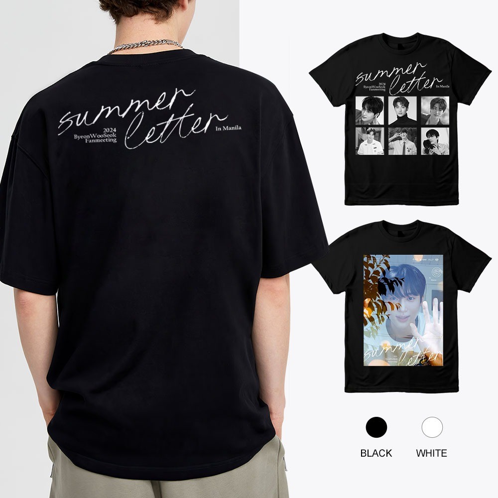 BYEON WOO SEO Fans Cotton Shirt 2024 BYEON WOO-SEOK ASIA FANMEETING TOUR: SUMMER LETTER IN MANILA