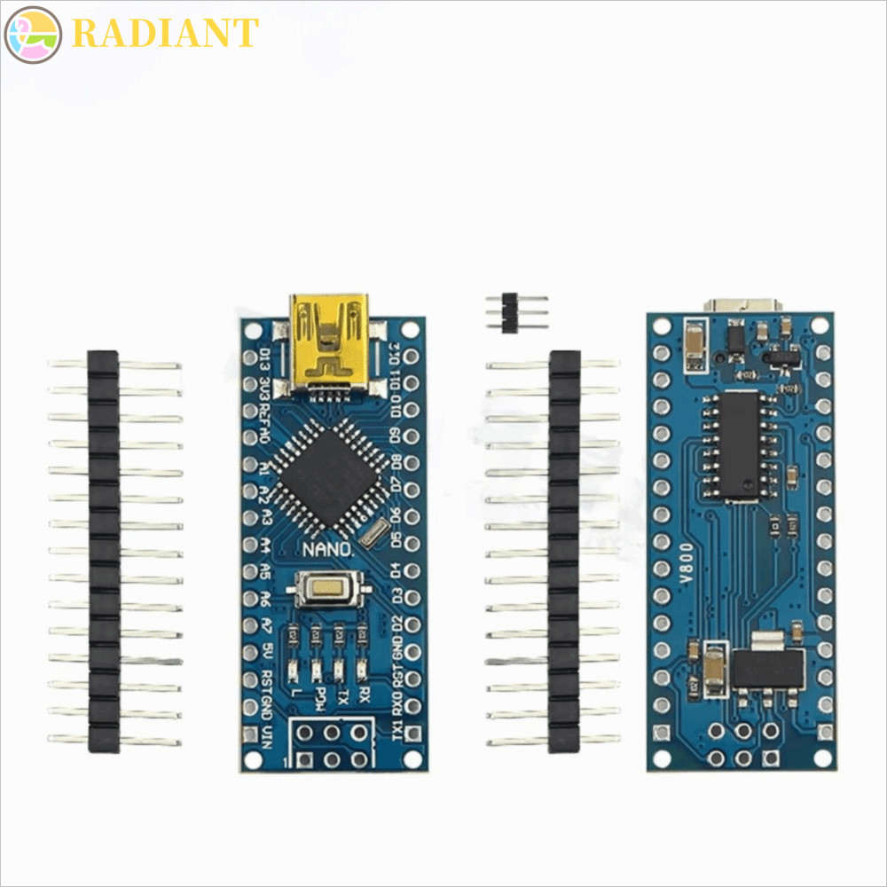 RADIANTF Nano 3.0 Controller, CH340 Mini USB Arduino เข้ากันได้กับ, Driver Type-C USB Micro USB CH34