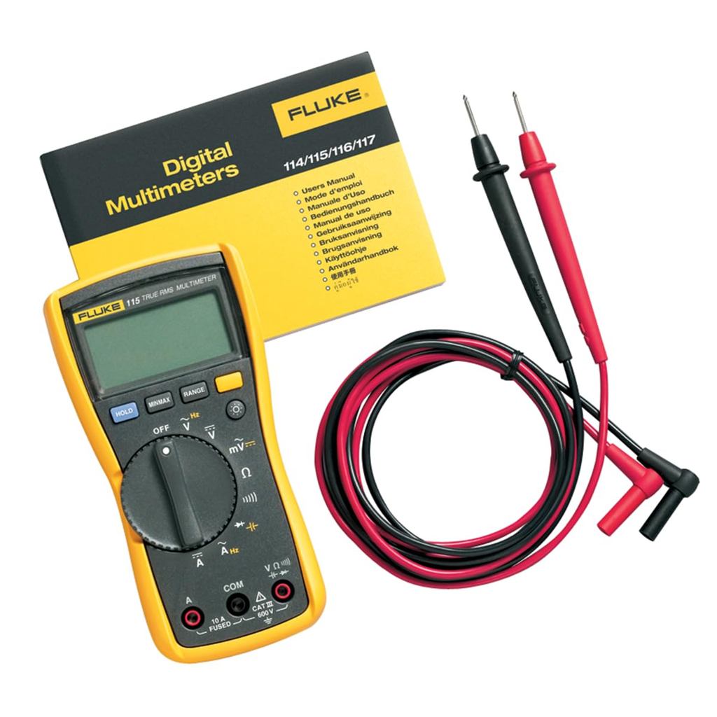Fluke 115 Digital Multimeter, 600V, 10A.
