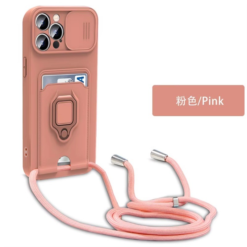 เคสแม่เหล็กวงเล็บกล้อง พร้อมสายคล้อง Lanyard กันตก กันรอย สําหรับ Xiaomi Poco X3/X4/X5/X6/X7 NFC Pro GT 5G พร้อมฟิล์มไฮโดรเจล HD