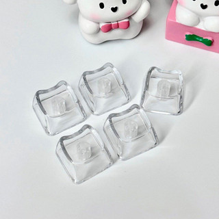 MAO Cat Keycaps 1U โปร่งใส Keycap PC วัสดุ คีย์แคป PC รูปหัวแมวน่ารัก