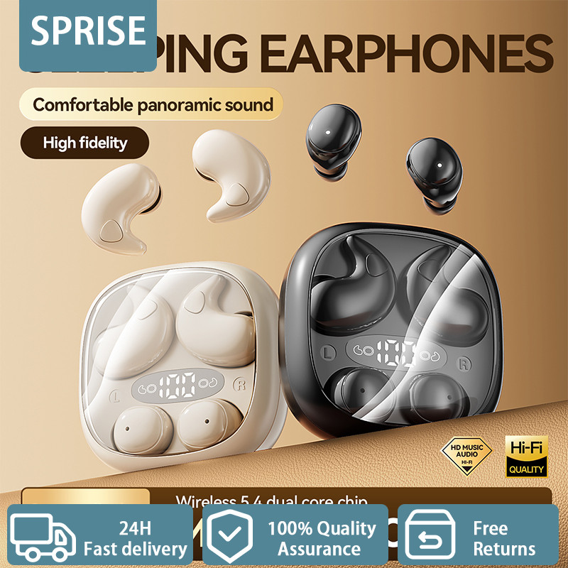 SPRISE M126 Sleeping หูฟังบลูทูธ 2 คู่ไร้สายพร้อมไมโครโฟนมินิหูฟังตัดเสียงรบกวนชุดหูฟังเกม