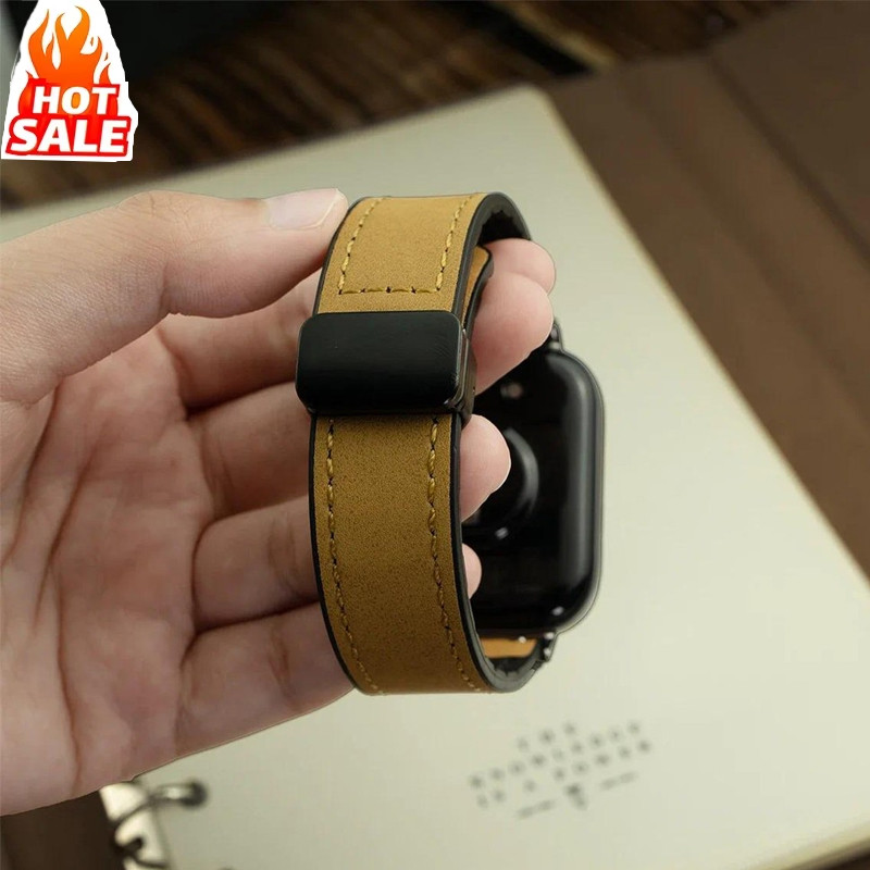 หัวเข็มขัดแม่เหล็กซิลิโคน + สายหนังสําหรับ Huawei Watch Fit 5 Pro/Fit 5/Fit 4 Pro/Fit 3 สายสําหรับ Huawei Watch Fit5 Fit4 Fit3
