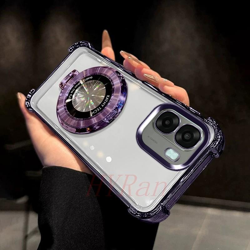 เคส OPPO A6T / A6T Pro ถุงลมนิรภัยสี่มุมป้องกันการตก เคสโทรศัพท์แบบใสพร้อมขายึด CDSJ