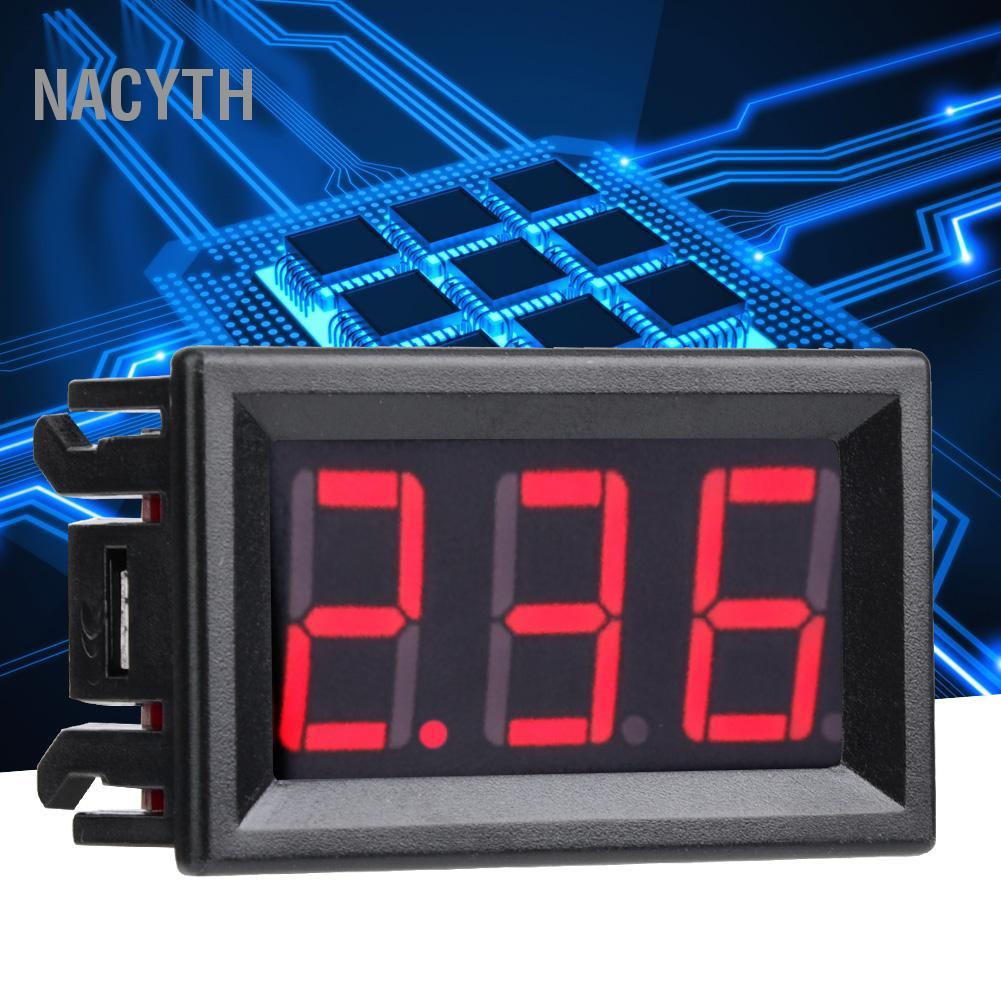 nacyth Domary Digital DC Current Display Panel 0-10A แอมมิเตอร์ LED (Font Backlit red)