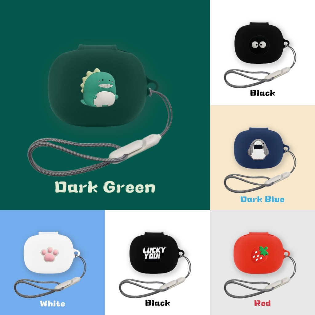 Suitable for B&O Beoplay EX Case B&O Beoplay Eleven Cartoon Shark Shiba Inu Silicone Soft Case B&O B