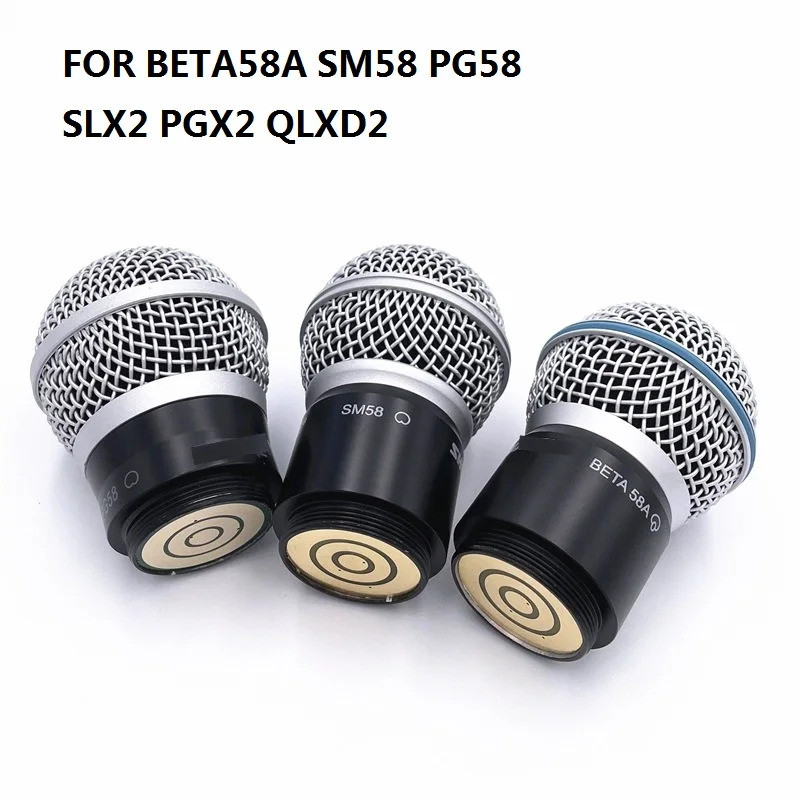 LY BETA58A SM58 PG58 ด้านบนเหล็กไมโครโฟน Core สําหรับ SLX2 PGX2 QLXD2 ไร้สายมือถือไมโครโฟนเปลี่ยนหัว