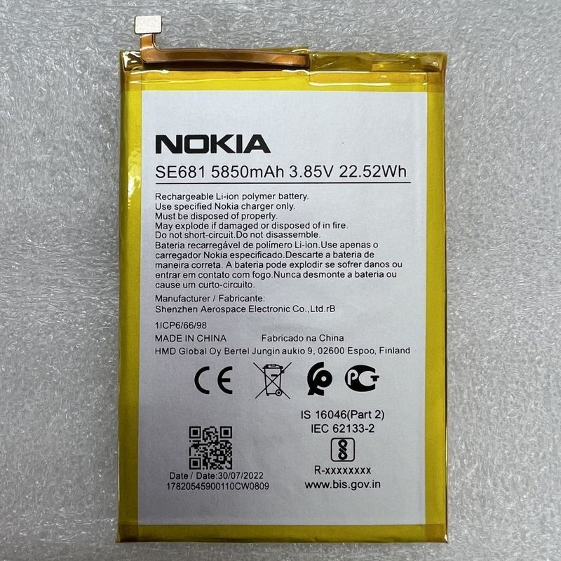 เหมาะสําหรับ Nokia/Nokia C30 TA-1357 TA-1377 TA-1369 SE681 แบตเตอรี่โทรศัพท์มือถือ