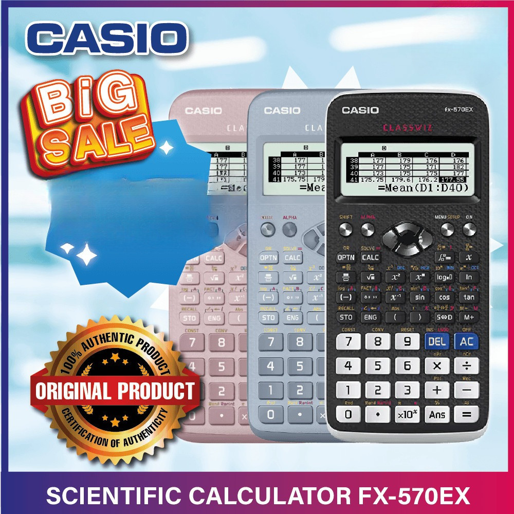 Casio fx-570EX/991EX เครื่องคิดเลขวิทยาศาสตร์ (รับประกัน 18 เดือน)