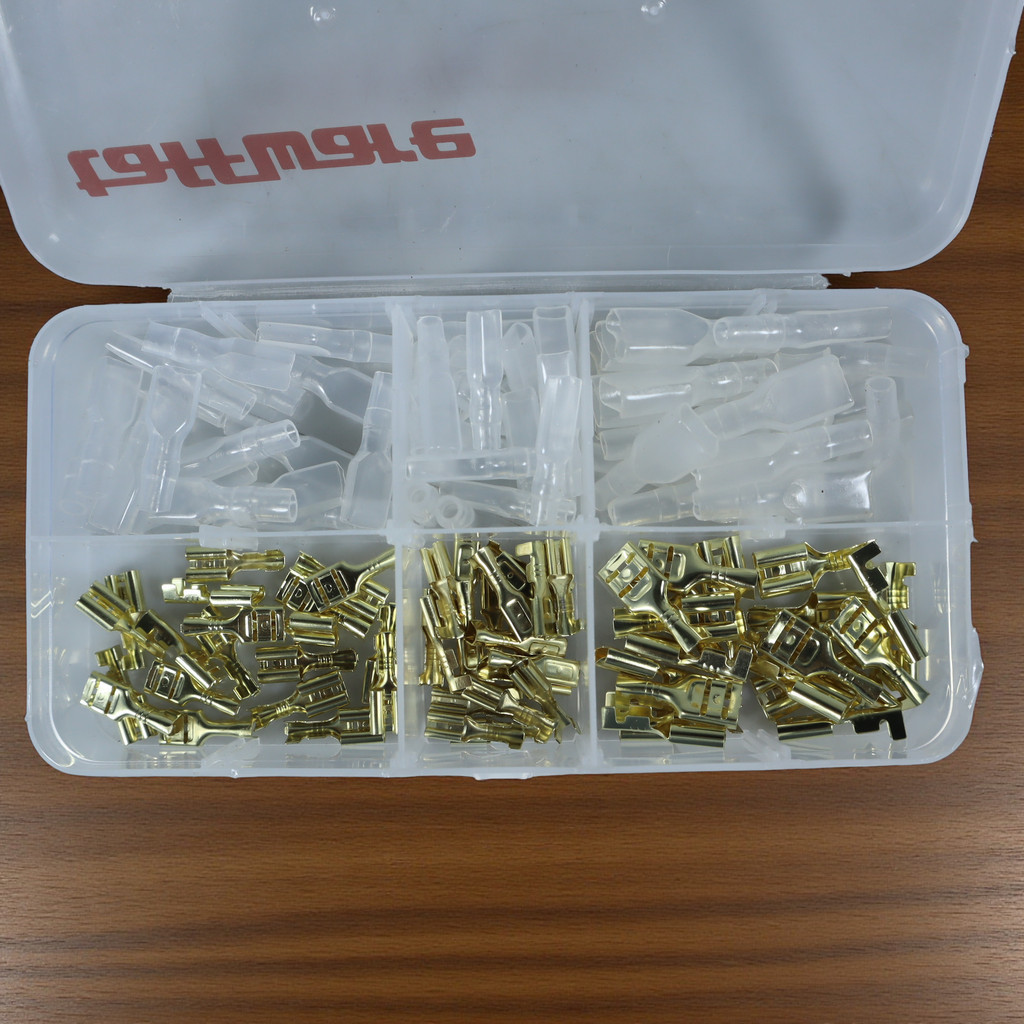 Terminal Wire Crimp Connector Spade Kit 120 ชิ้น Taffiware - 7RRSGXGD
