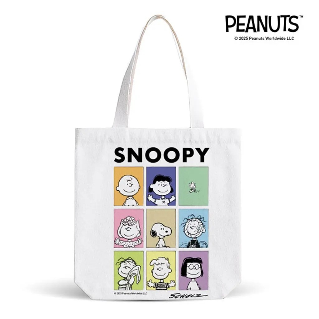 (Tech Inspire) : PN3-กระเป๋าผ้า : PEANUTS-3A Shopping Tote Bag (PN3A-SPTB-42-WH-A) W42xH45xS6 cm.