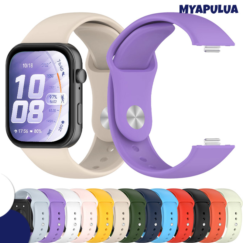สายซิลิโคน for Huawei Watch Fit 5 4 3 / 5 Pro / เปลี่ยนยางอ่อนสายรัดข้อมือปรับได้ สายรัดข้อมือสายรัดข้อมืออุปกรณ์เสริม