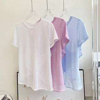MAGIEYOGA เสื้อยืดกีฬาผู้หญิง Breathable หลวมด้านบนสําหรับวิ่งโยคะยิมสวมใส่
