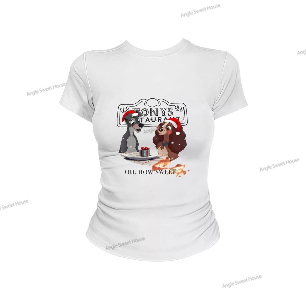 (จัดส่งตลอด 24 ชั่วโมง）Angle Official รุ่นใหม่ ทีชียืดมาก ตัวแปร่ง ทันสมัย ทีชี ผ้าเบาและสบาย ทีชีรุ่นใหม่ลายตัว   L04 - รูปที่ 3